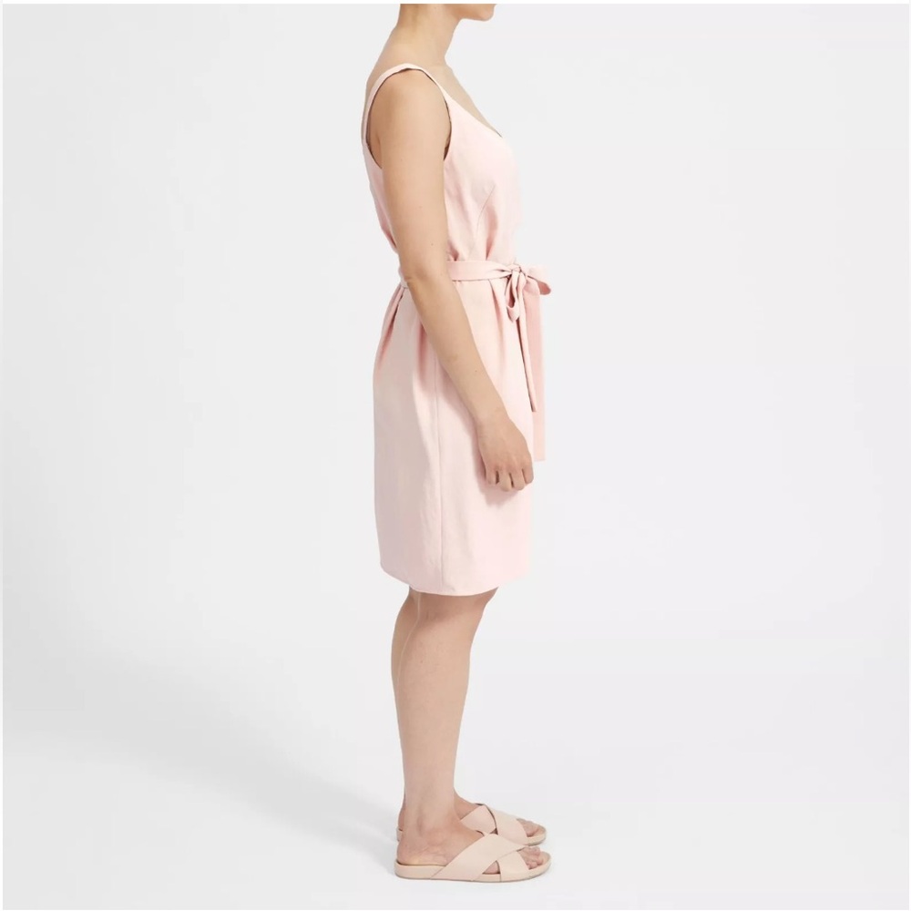 Everlane Women’s Pink Japanese Go Weave Tank MIDI Wrap Dress Pastel Women’s 2 - Picture 11 of 16